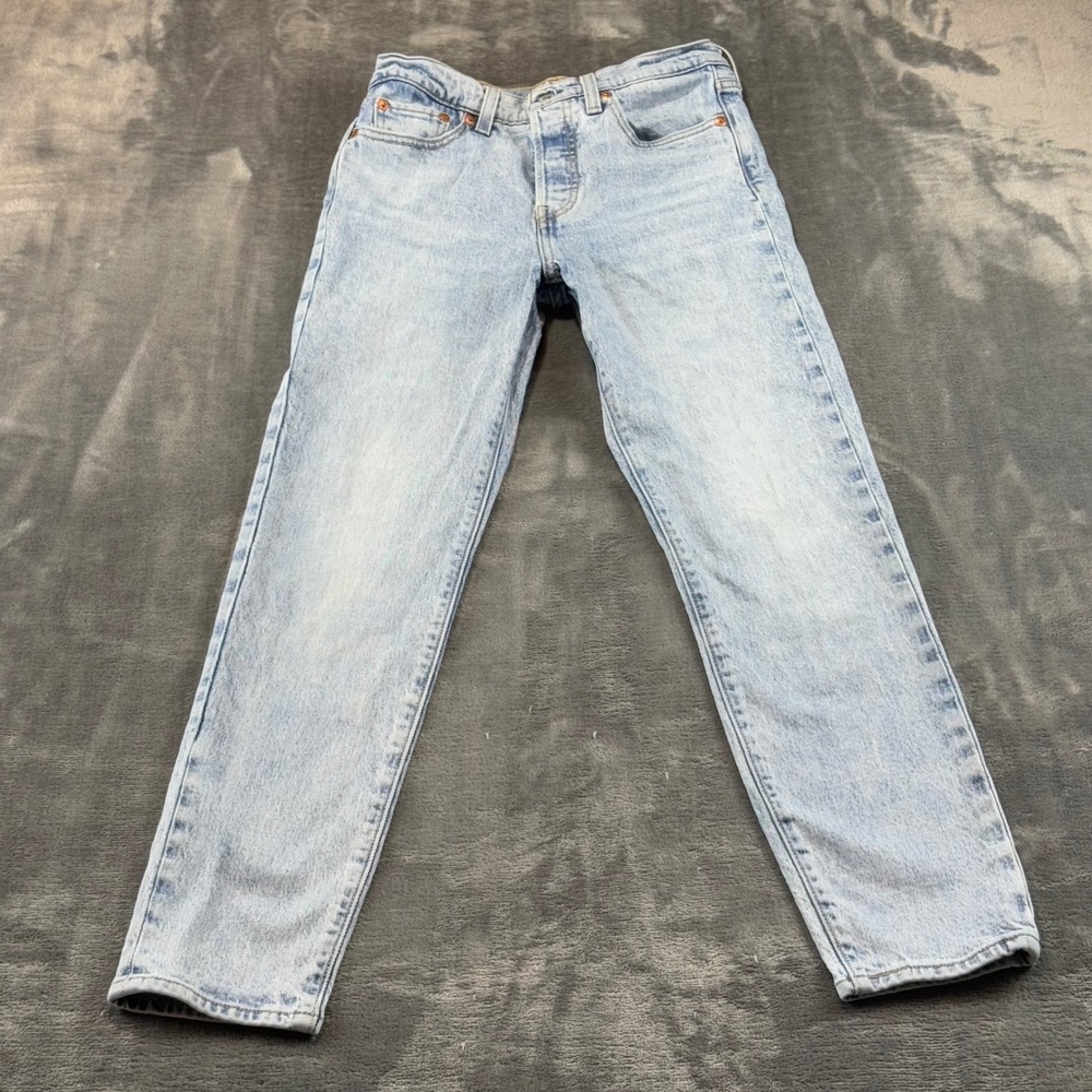 Levis Premium Wedgie Straight Jeans Light Wash Blue 22861-0072 Size 26 High Rise